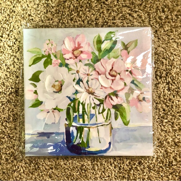 💐 FARMHOUSE FLORAL WALL CANVAS 💐 - Picture 2 of 8